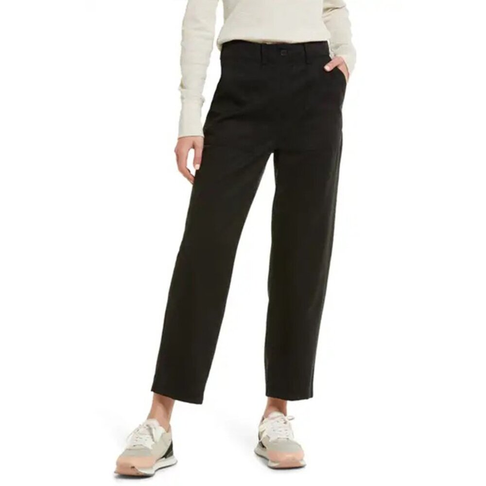 Treasure & Bond Black High Rise Straight Leg Pants Size 10